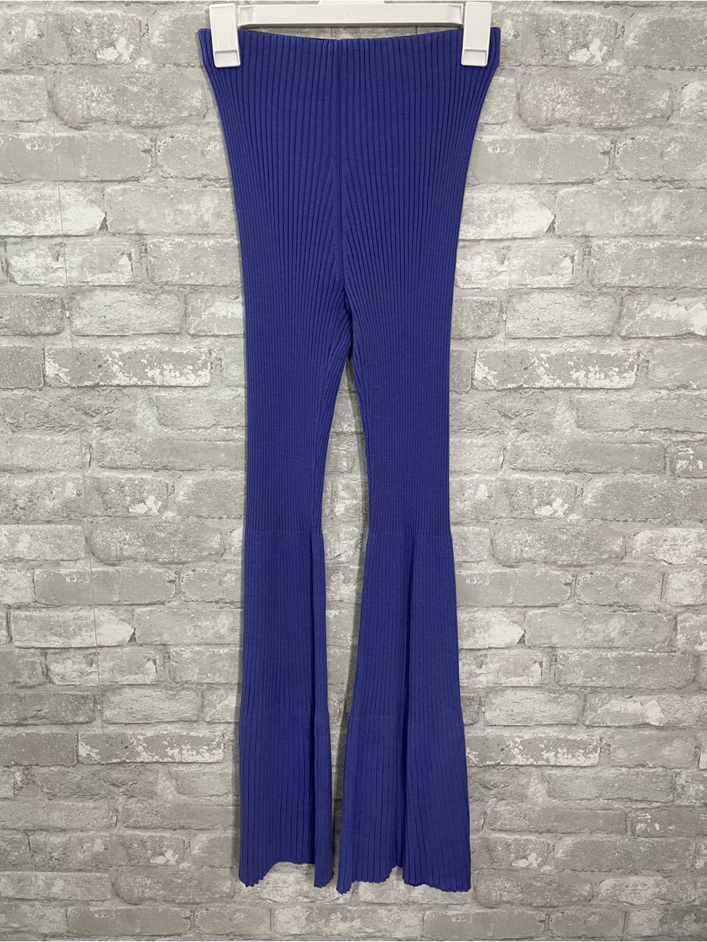 Wolford Wool Rib-Knit Flared Trousers